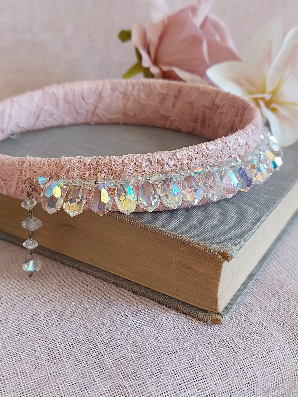 Vintage crystal headband